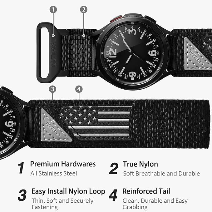 Foto 7 pulgar | Correa Ultimal para Samsung Galaxy Watch de 20 mm-Venta Internacional