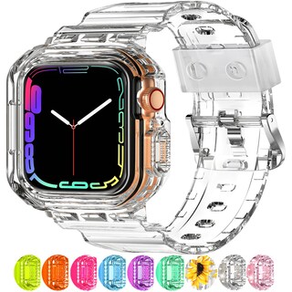 Foto 1 | Correa Transparente XYF para Apple Watch de 38 mm con Funda Protectora