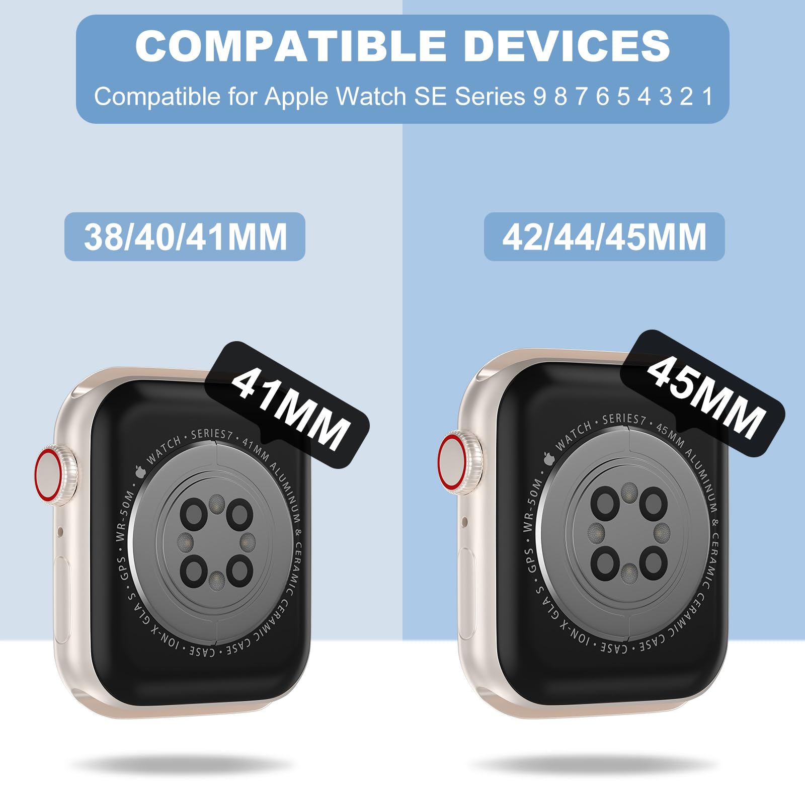 Foto 4 pulgar | Correa Transparente XYF para Apple Watch de 38 mm con Funda Protectora