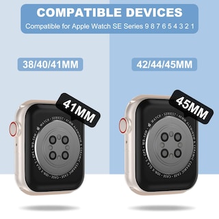 Foto 3 | Correa Transparente XYF para Apple Watch de 38 mm con Funda Protectora