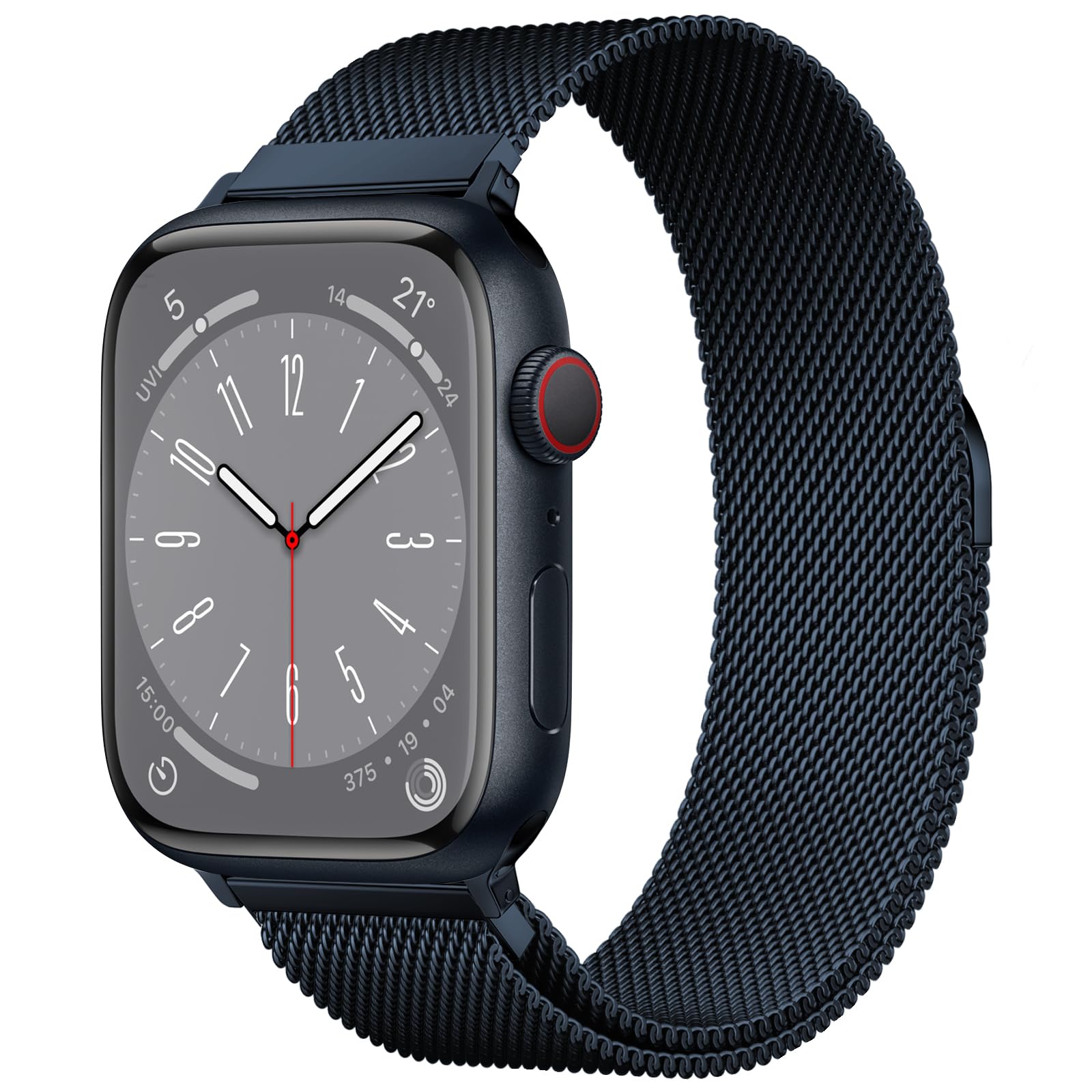 Foto 2 pulgar | Correa De Reloj Brg Milanese Loop De Acero Inoxidable 38-49 Mm Apple - Venta Internacional.