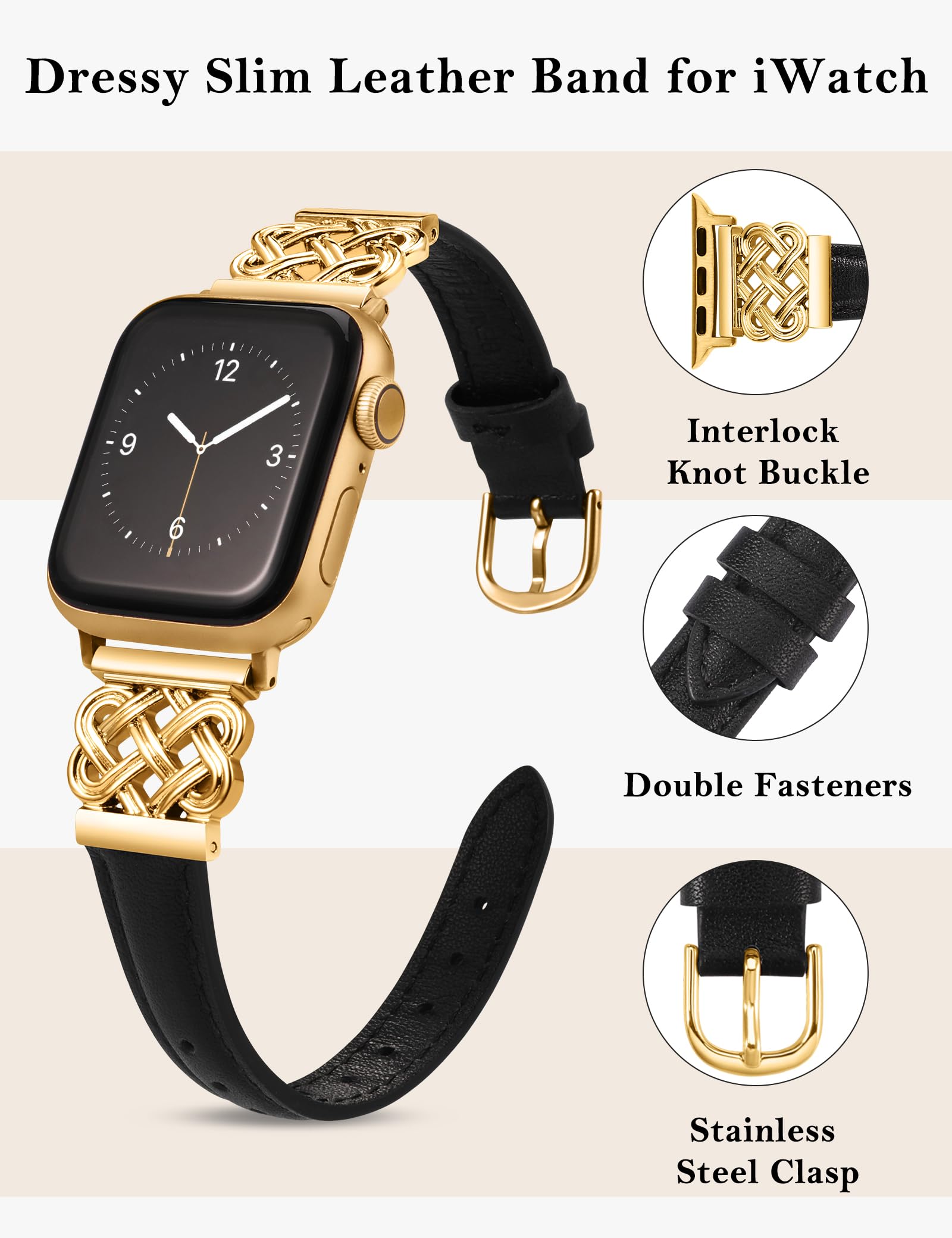 Foto 3 pulgar | Correa Toyouths para Apple Watch de 42 mm-Venta Internacional