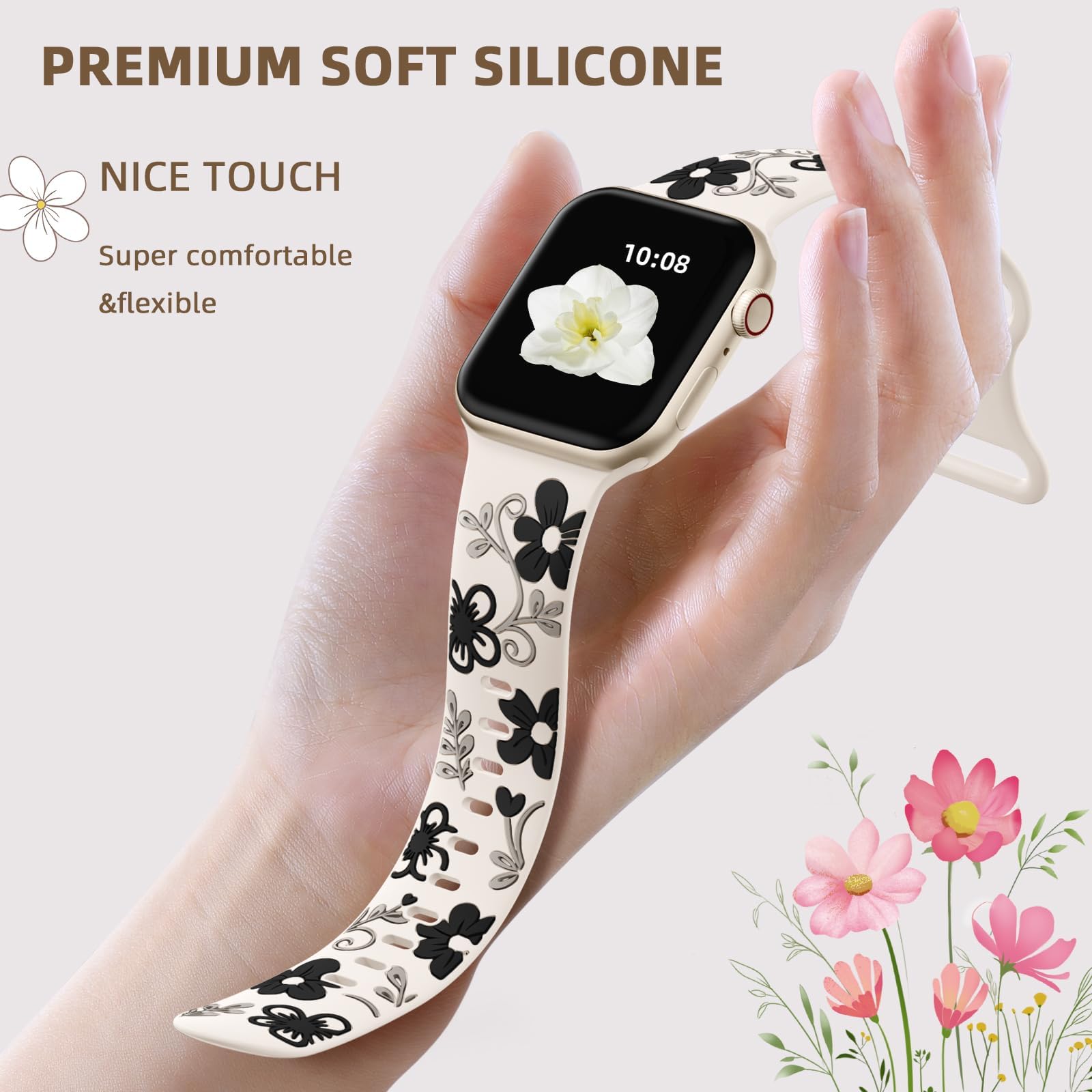 Foto 4 pulgar | Correa Witzon Blanca para Apple 42/41 mm - Venta Internacional