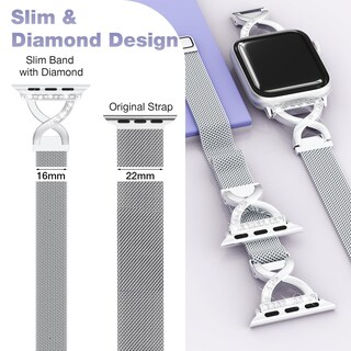 Foto 3 | Correa Brg Malla Fina Acero Inoxidable para Apple Watch - Venta Internacional