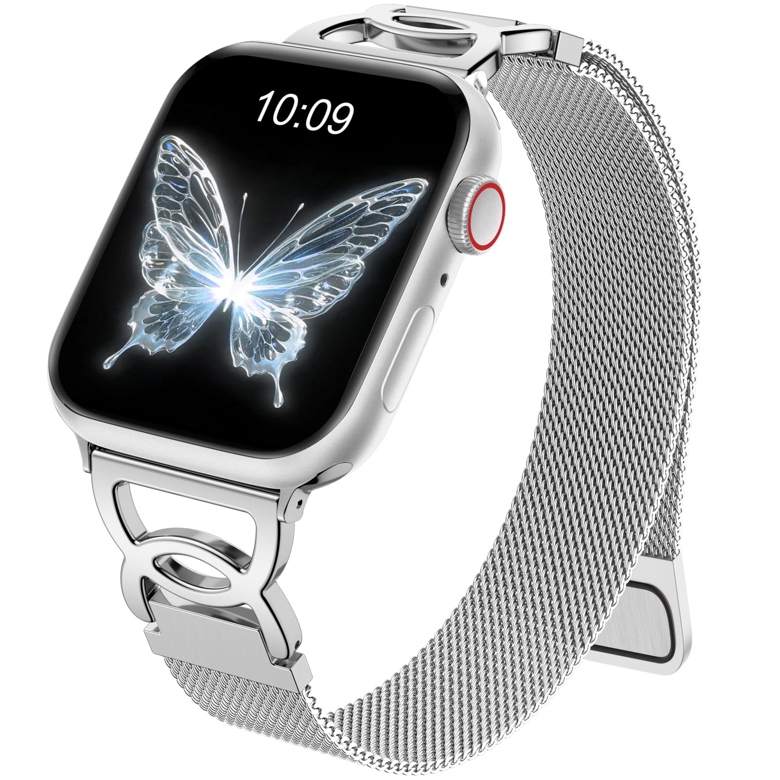 Foto 1 | Correa De Reloj Adorve Slim Milanese De Acero Inoxidable Para Apple 38-49 Mm - Venta Internacional.