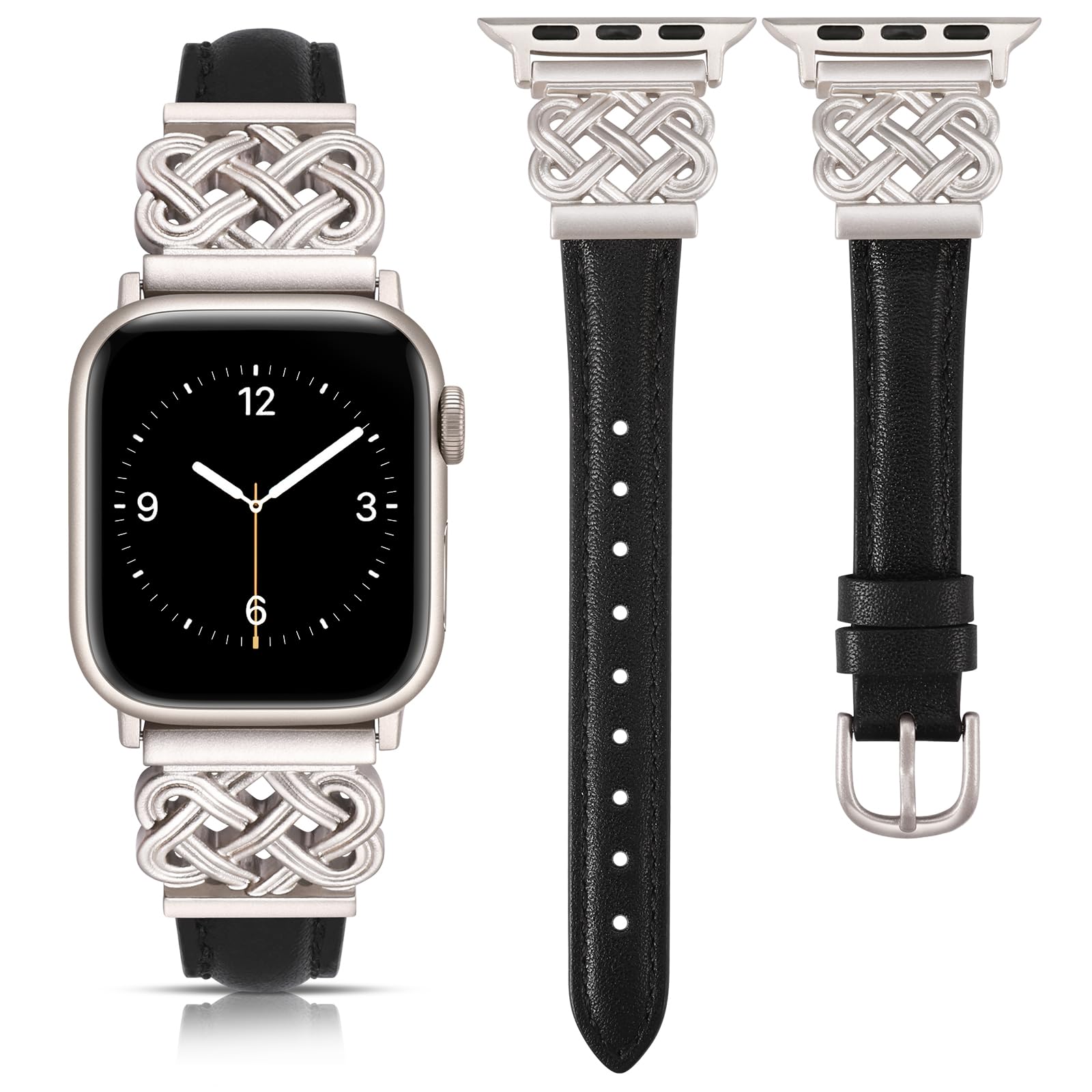 Correa Toyouths Negra para Apple 38/40/41/42 mm - Venta Internacional