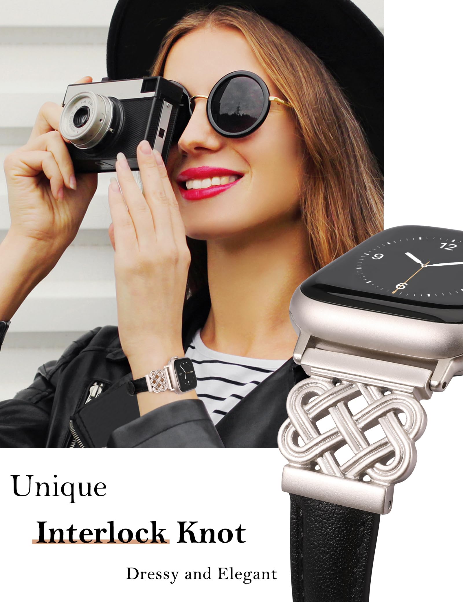Foto 4 pulgar | Correa Toyouths Negra para Apple 38/40/41/42 mm - Venta Internacional