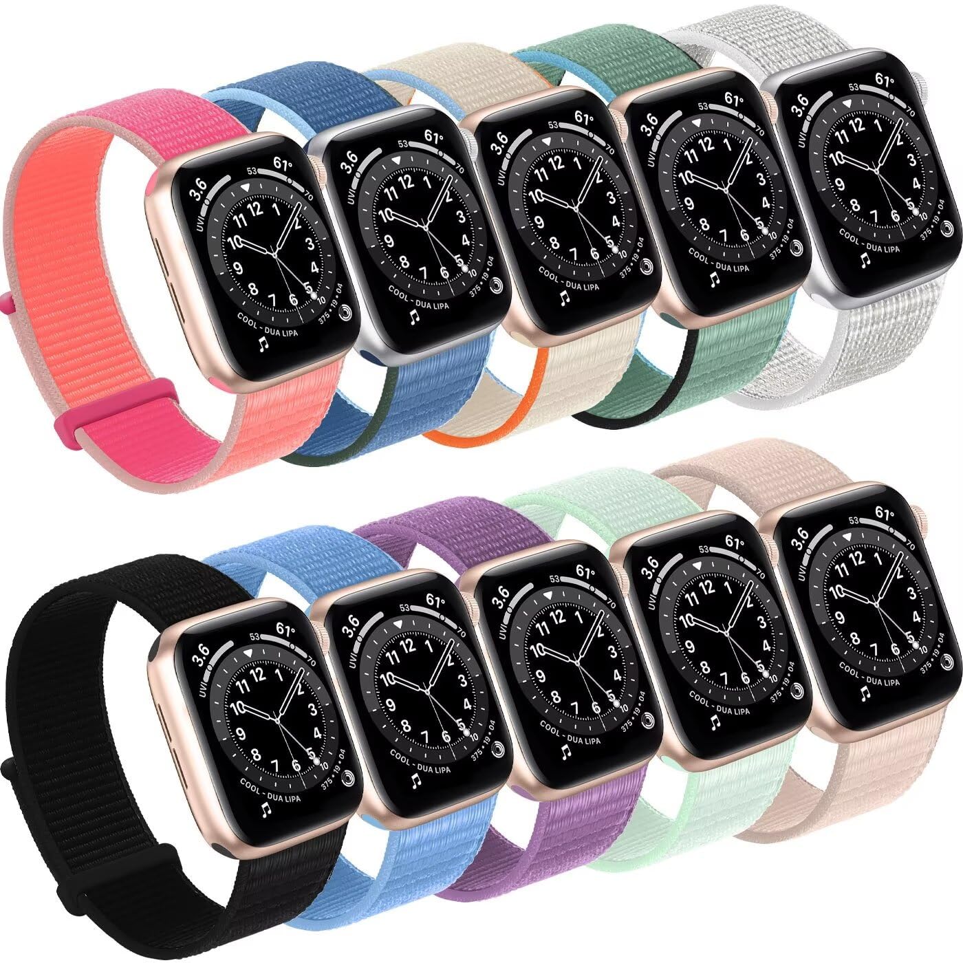 Foto 2 pulgar | Correa Bifeiyo para Apple Watch 10 Piezas - Venta Internacional
