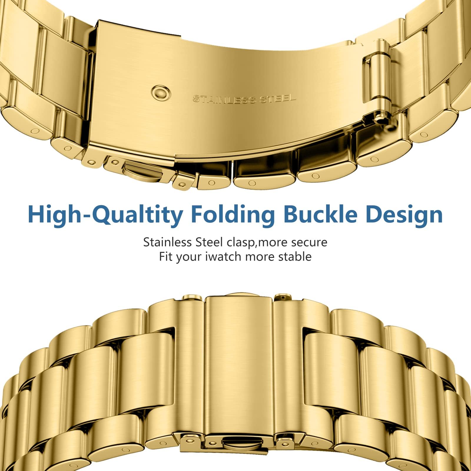 Foto 4 pulgar | Correa De Reloj Lerobo De Metal Para Apple Watch Series 9 De 45 Mm - Venta Internacional.