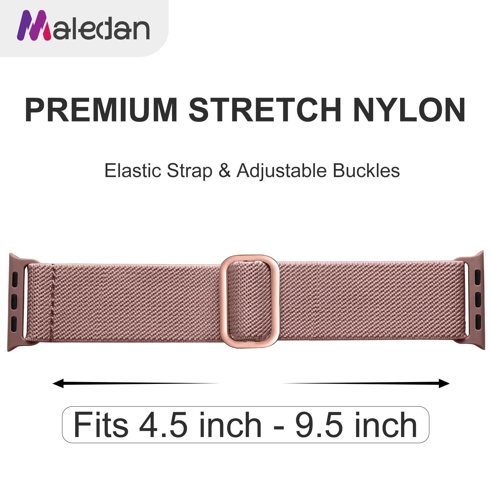 Foto 4 pulgar | Correa de Reloj Maledan de Nailon Elástico Solo Loop 10 Unidades- Venta Internacional