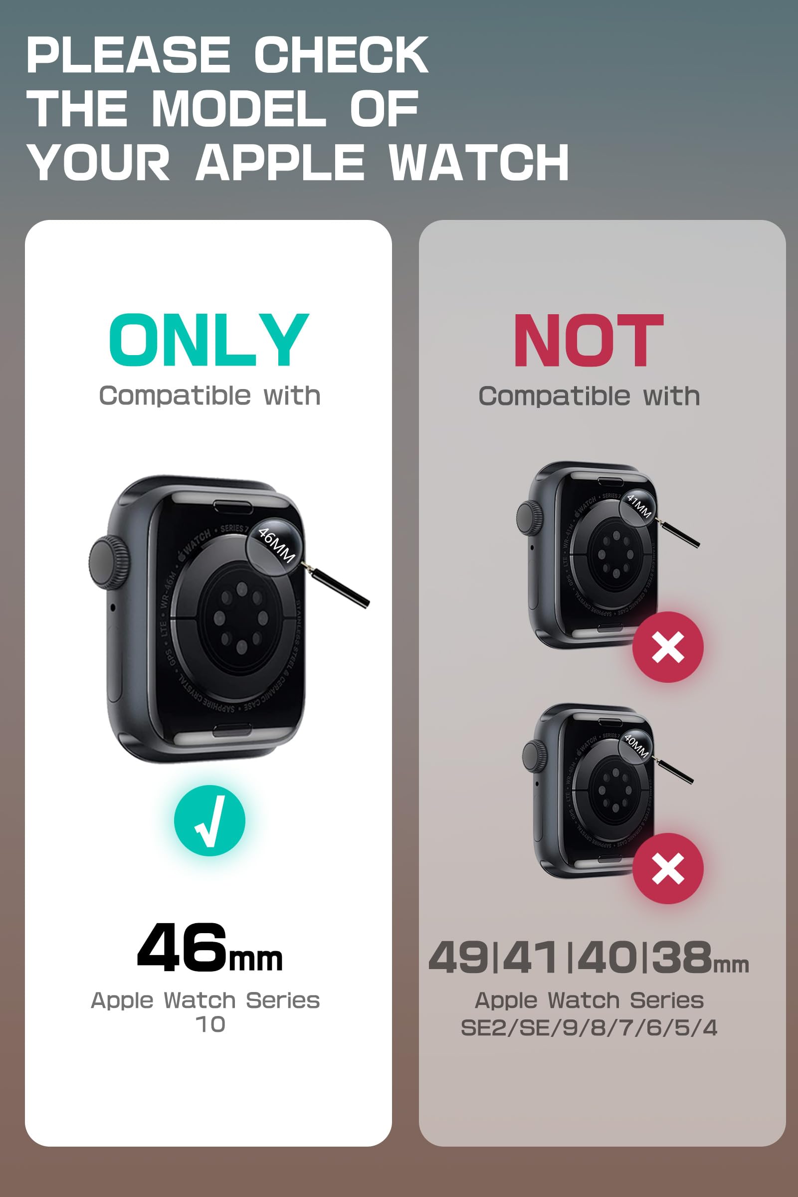 Foto 3 pulgar | Funda Con Correa Para Apple Watch Series 10 I-blason De 46 Mm - Venta Internacional.