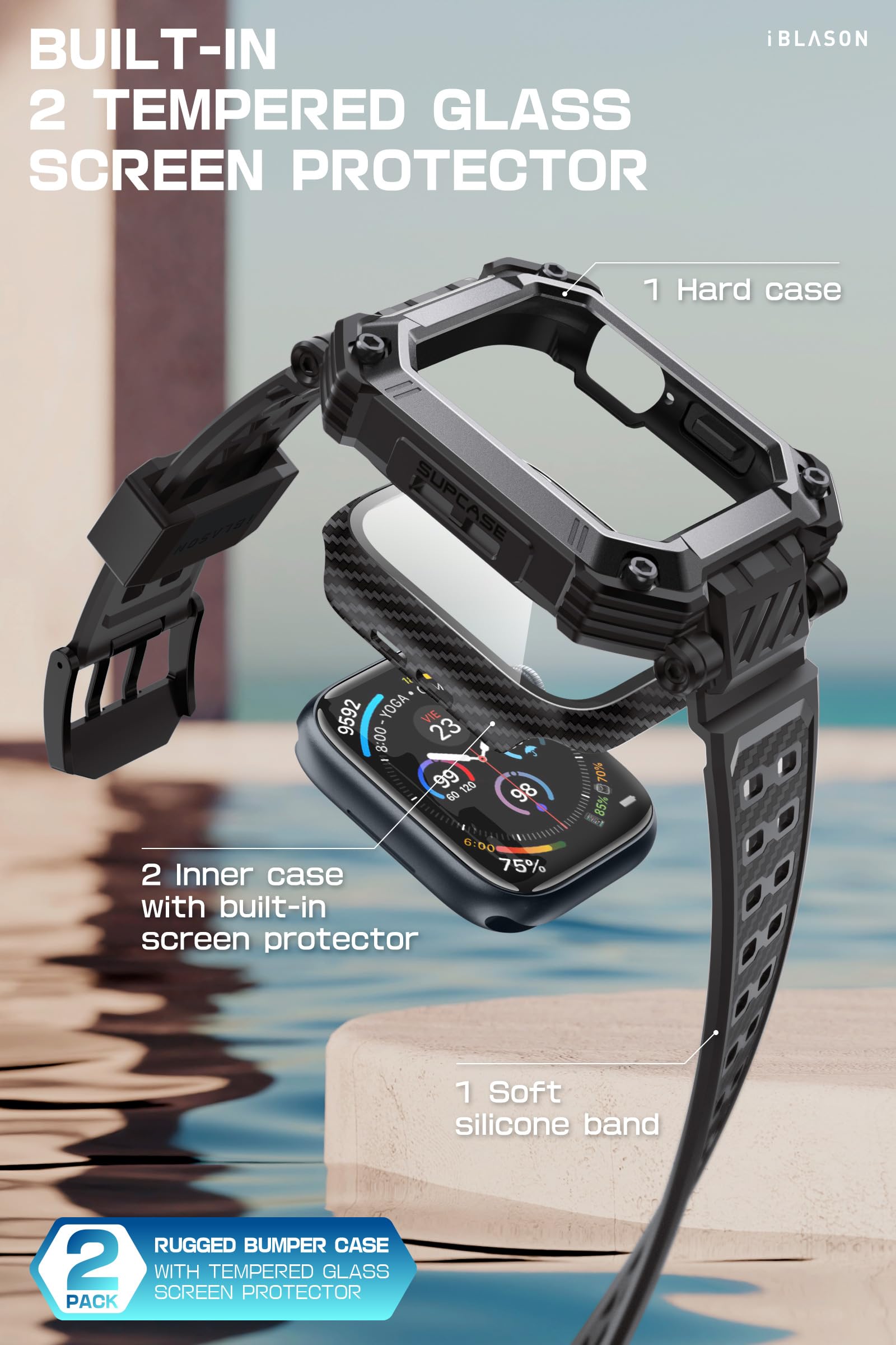 Foto 4 pulgar | Funda Con Correa Para Apple Watch Series 10 I-blason De 46 Mm - Venta Internacional.