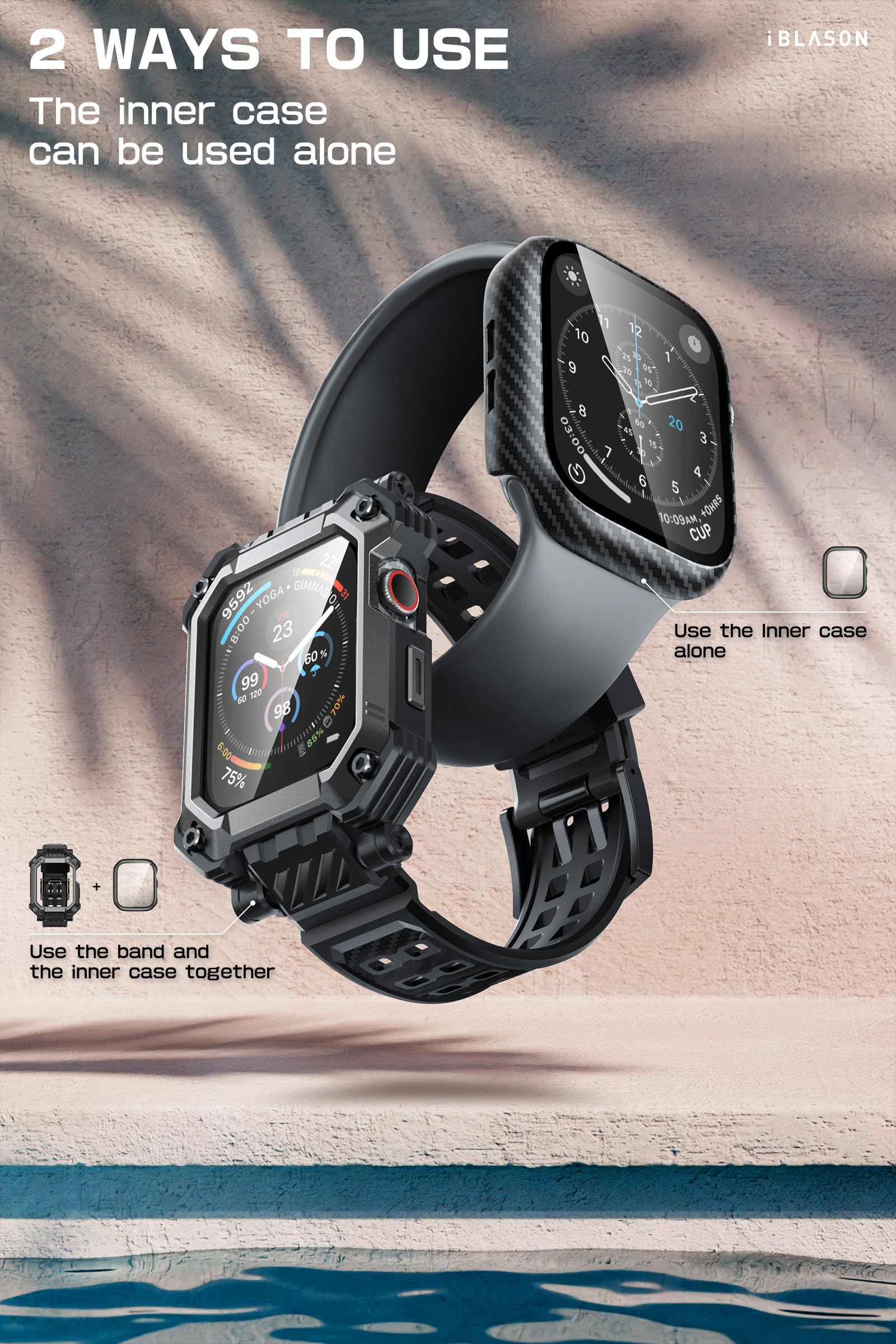 Foto 5 pulgar | Funda Con Correa Para Apple Watch Series 10 I-blason De 46 Mm - Venta Internacional.