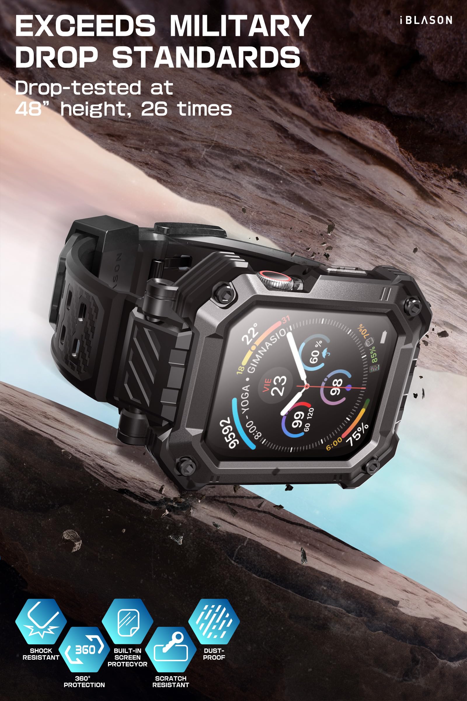 Foto 6 pulgar | Funda Con Correa Para Apple Watch Series 10 I-blason De 46 Mm - Venta Internacional.