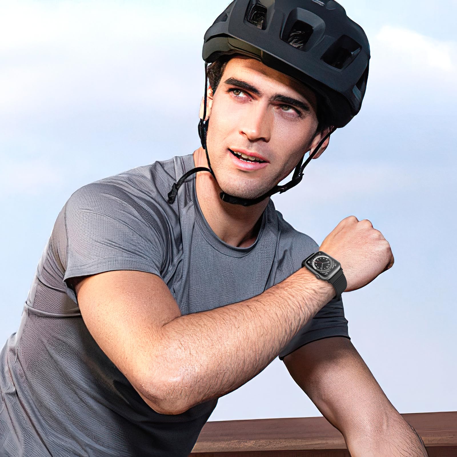 Foto 6 pulgar | Bandas Deportivas De Nailon Para Apple Watch Amsky 6, Paquete De 40 A 49 Mm - Venta Internacional.