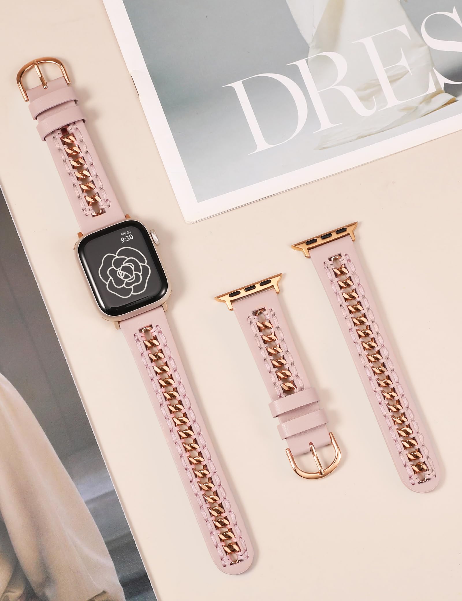 Foto 3 pulgar | Correa Minyee Rosa para Apple Watch - Venta Internacional
