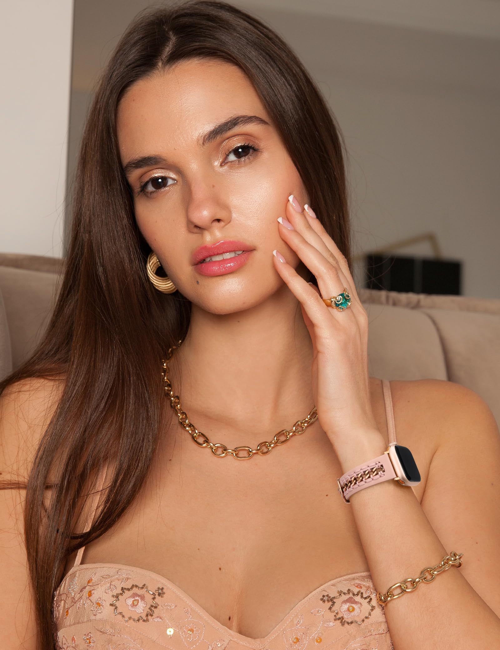 Foto 6 pulgar | Correa Minyee Rosa para Apple Watch - Venta Internacional