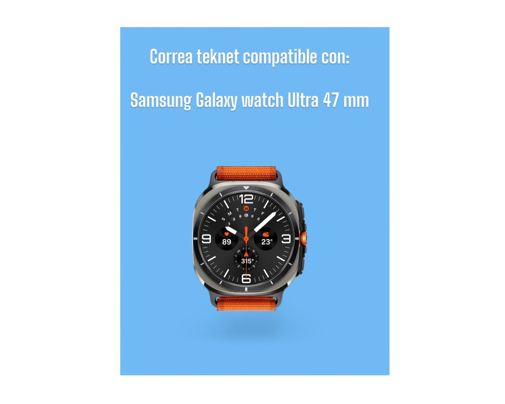 Foto 6 pulgar | Correa de Silicón Teknet para Samsung Galaxy Watch Ultra 47mm Sport