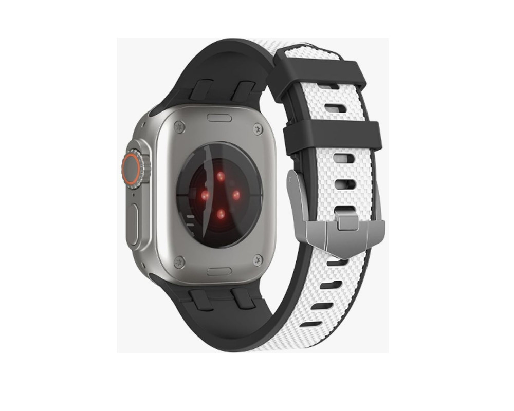 Foto 2 pulgar | Correa Teknet Blanco para Apple Watch Ultra 8 7 6 5 4 3 2 1