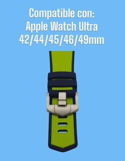 Foto 5 | Correa Teknet Verde para Apple Watch Ultra 8 7 6 5 4 3 2 1