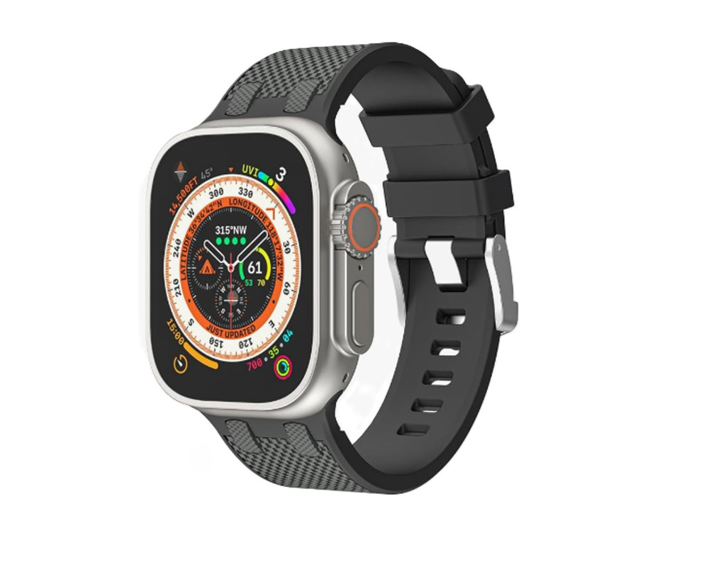 Foto 2 | Correa Teknet Negro para Apple Watch Ultra 8 7 6 5 4 3 2 1