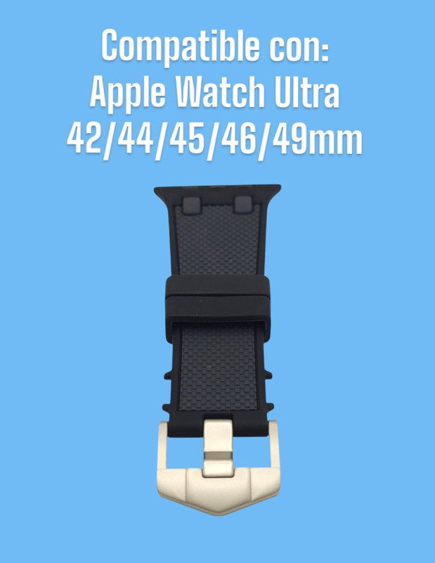 Foto 6 pulgar | Correa Teknet Negro para Apple Watch Ultra 8 7 6 5 4 3 2 1