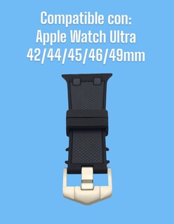 Foto 5 | Correa Teknet Negro para Apple Watch Ultra 8 7 6 5 4 3 2 1