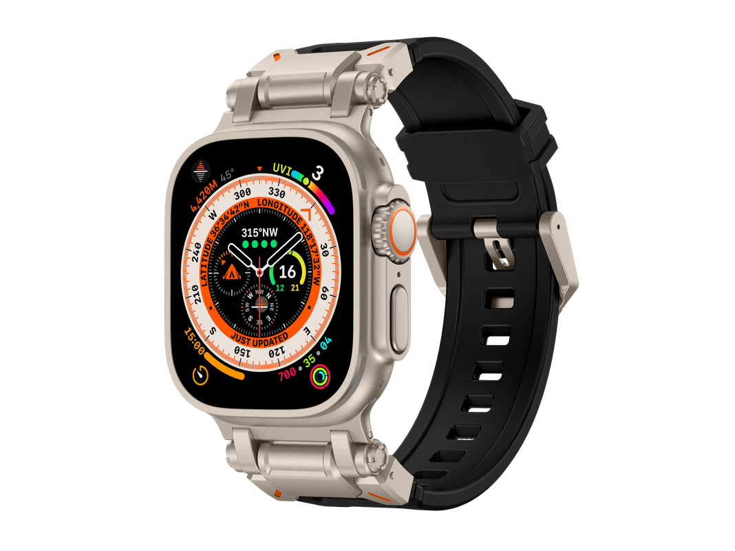 Foto 1 | Correa Teknet Negra para Apple Watch 42/44/45/46/49 mm