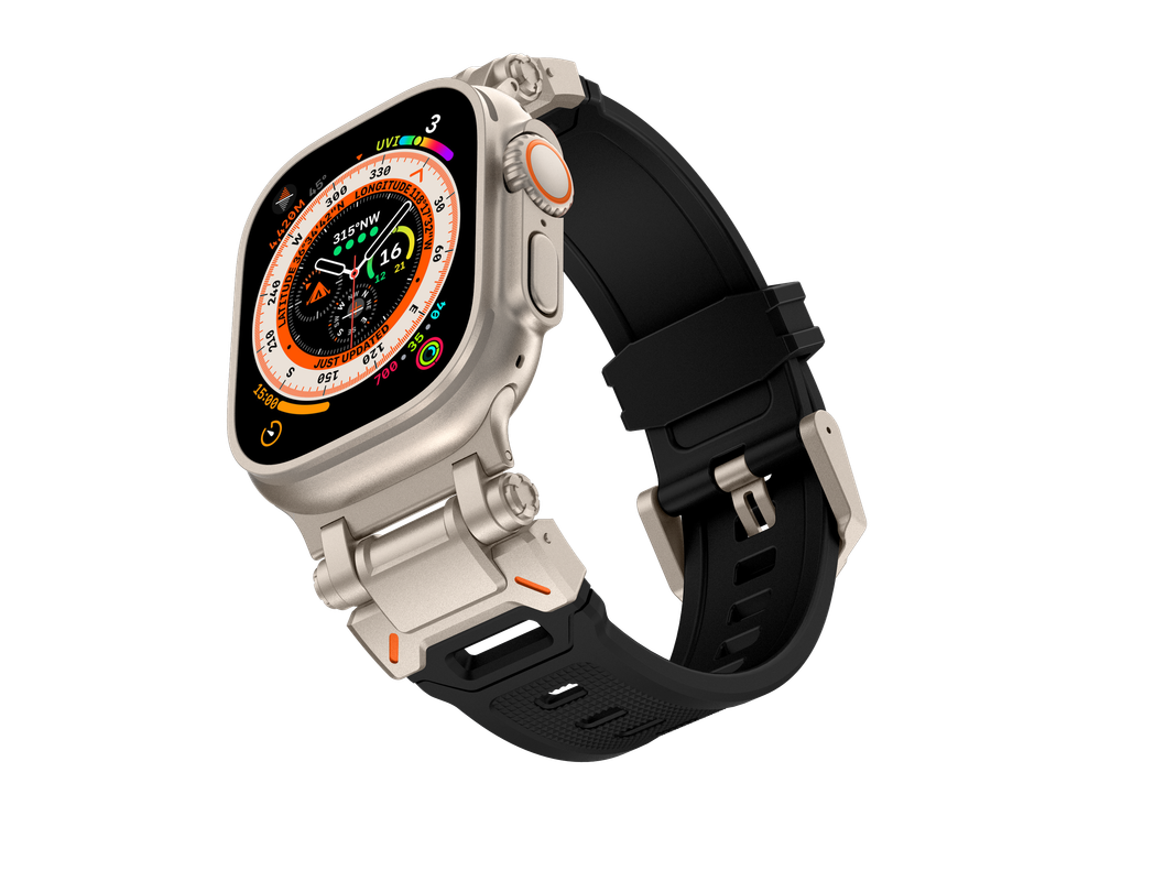Foto 4 pulgar | Correa Teknet Negra para Apple Watch 42/44/45/46/49 mm