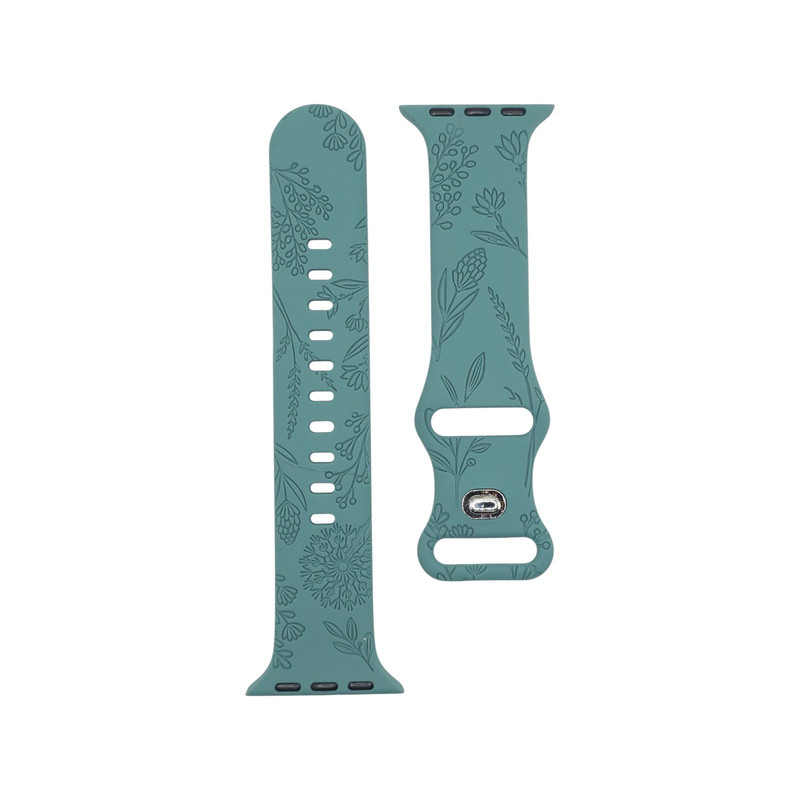 Foto 7 pulgar | Correa Teknet Verde para Apple Watch 8 7 6 5 4 3 2 1