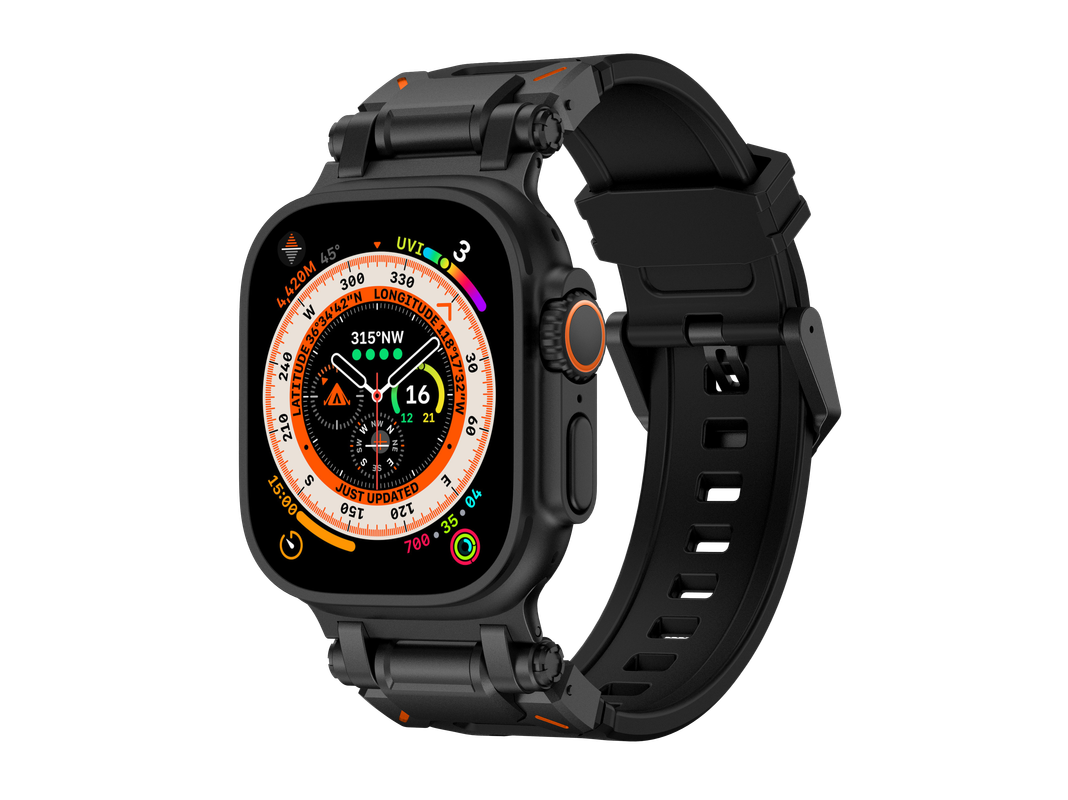 Foto 2 pulgar | Correa Teknet Negra para Apple Watch 42/44/45/46/49 mm