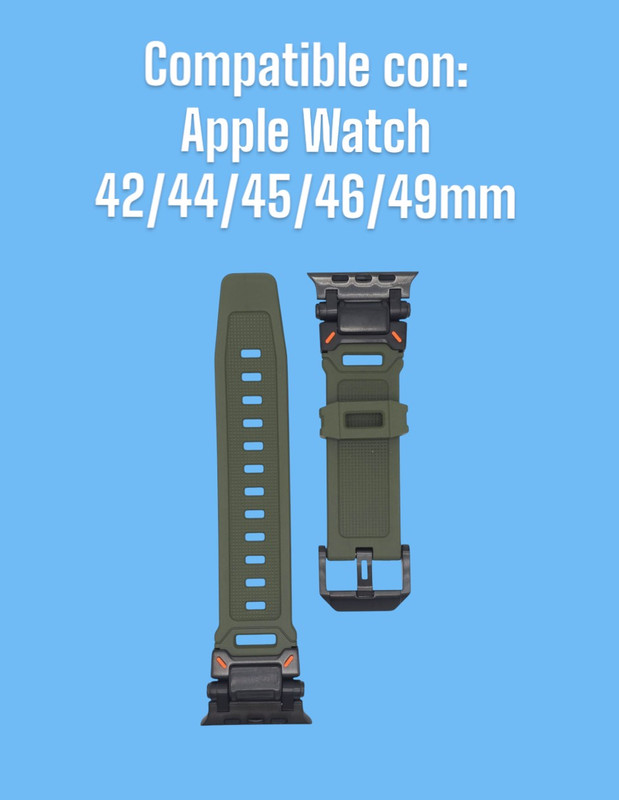 Foto 7 pulgar | Correa Teknet Verde para Apple Watch 42/44/45/46/49 mm