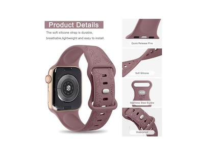 Foto 2 | Correa Teknet Púrpura para Apple Watch 8 7 6 5 4 3 2 1