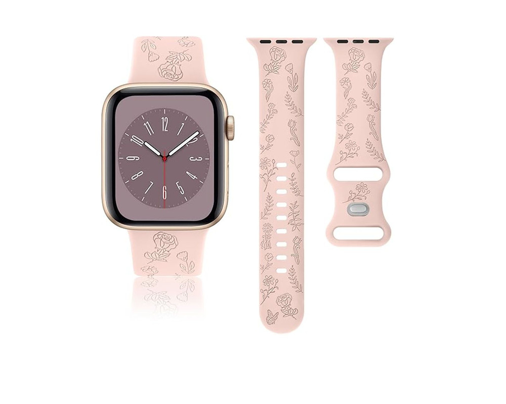 Foto 4 pulgar | Correa Teknet Rosa para Apple Watch 8 7 6 5 4 3 2 1