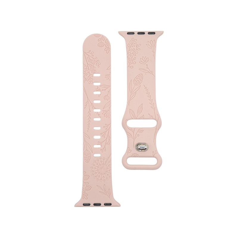 Foto 6 pulgar | Correa Teknet Rosa para Apple Watch 8 7 6 5 4 3 2 1