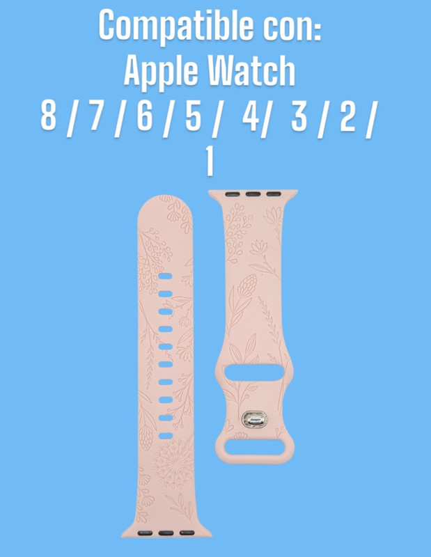 Foto 8 pulgar | Correa Teknet Rosa para Apple Watch 8 7 6 5 4 3 2 1