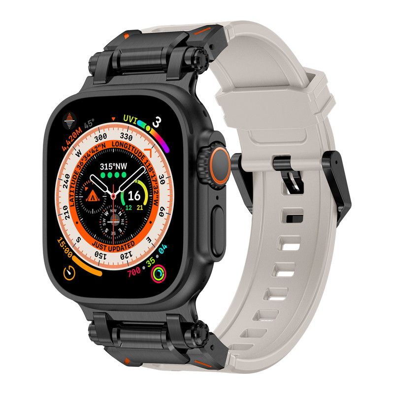 Foto 2 pulgar | Correa Teknet Blanco para Apple Watch 42/44/45/46/49 mm