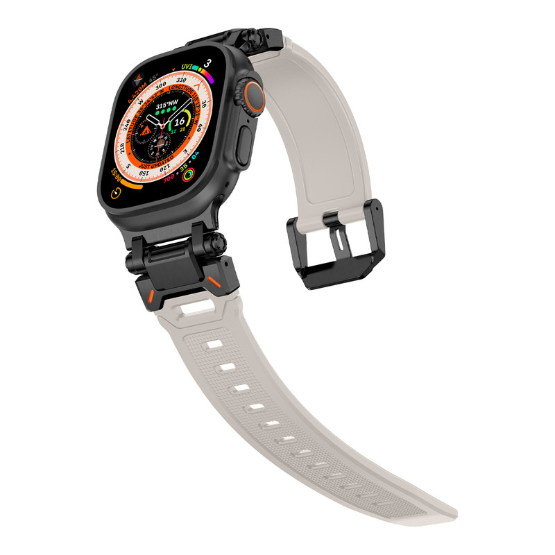 Foto 4 pulgar | Correa Teknet Blanco para Apple Watch 42/44/45/46/49 mm