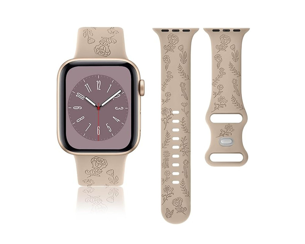 Foto 4 pulgar | Correa Teknet Rosa para Apple Watch 8 7 6 5 4 3 2 1