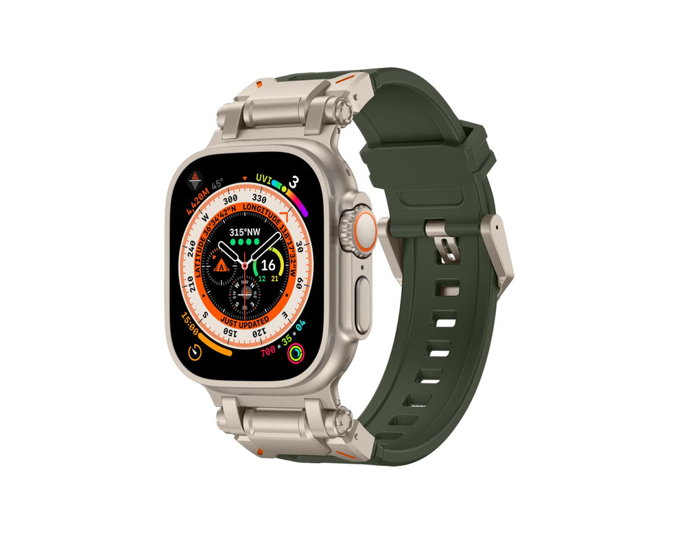 Foto 2 pulgar | Correa Teknet Verde para Apple Watch 42/44/45/46/49 mm