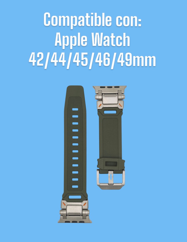 Foto 6 | Correa Teknet Verde para Apple Watch 42/44/45/46/49 mm
