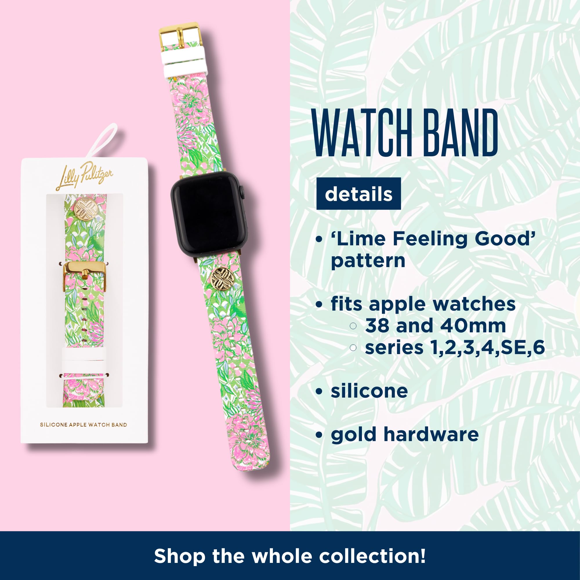 Foto 5 pulgar | Correa Lilly Pulitzer para Apple Watch - Venta Internacional