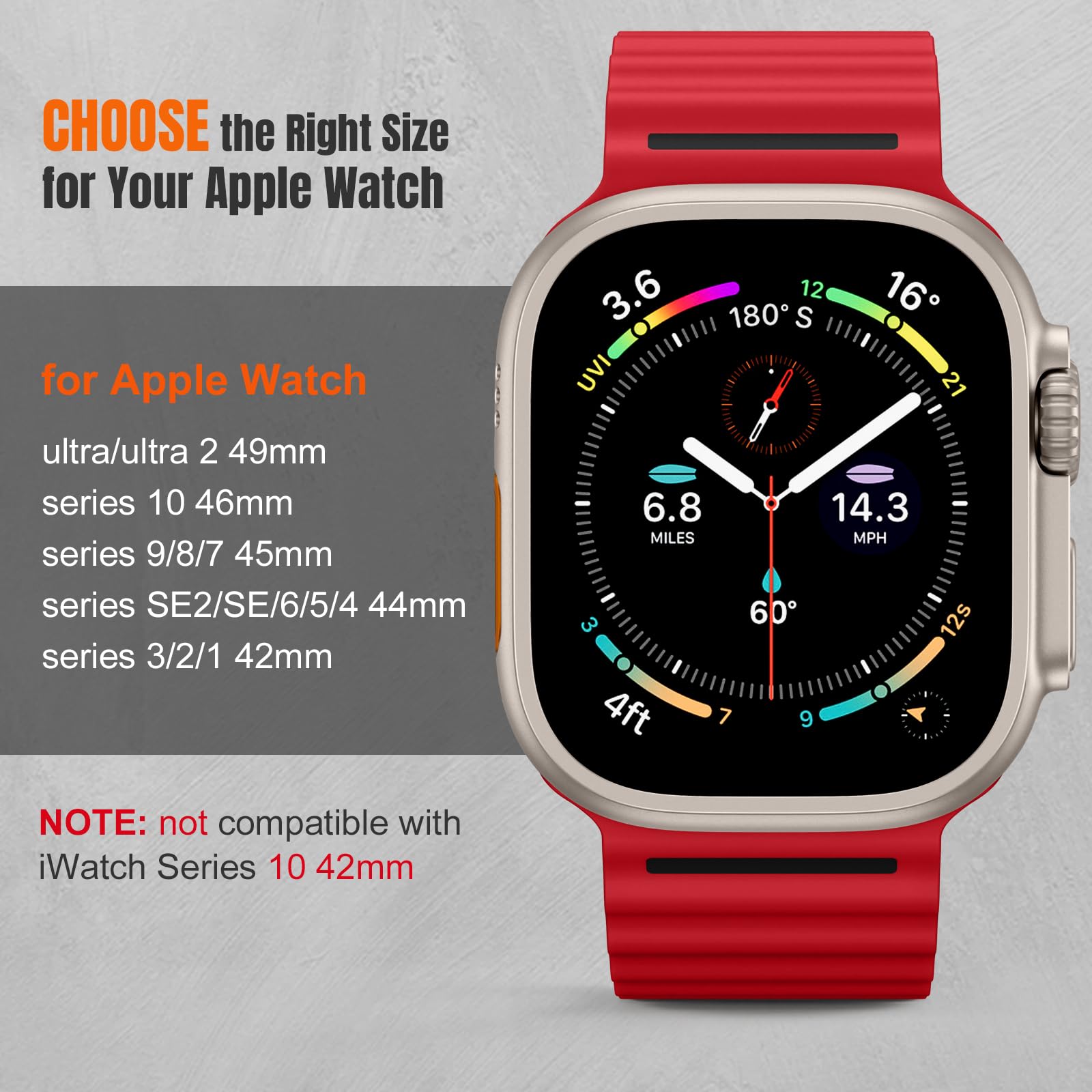 Foto 5 pulgar | Correa Getino Ocean para Apple Watch Ultra 2/ Ultra - Venta Internacional