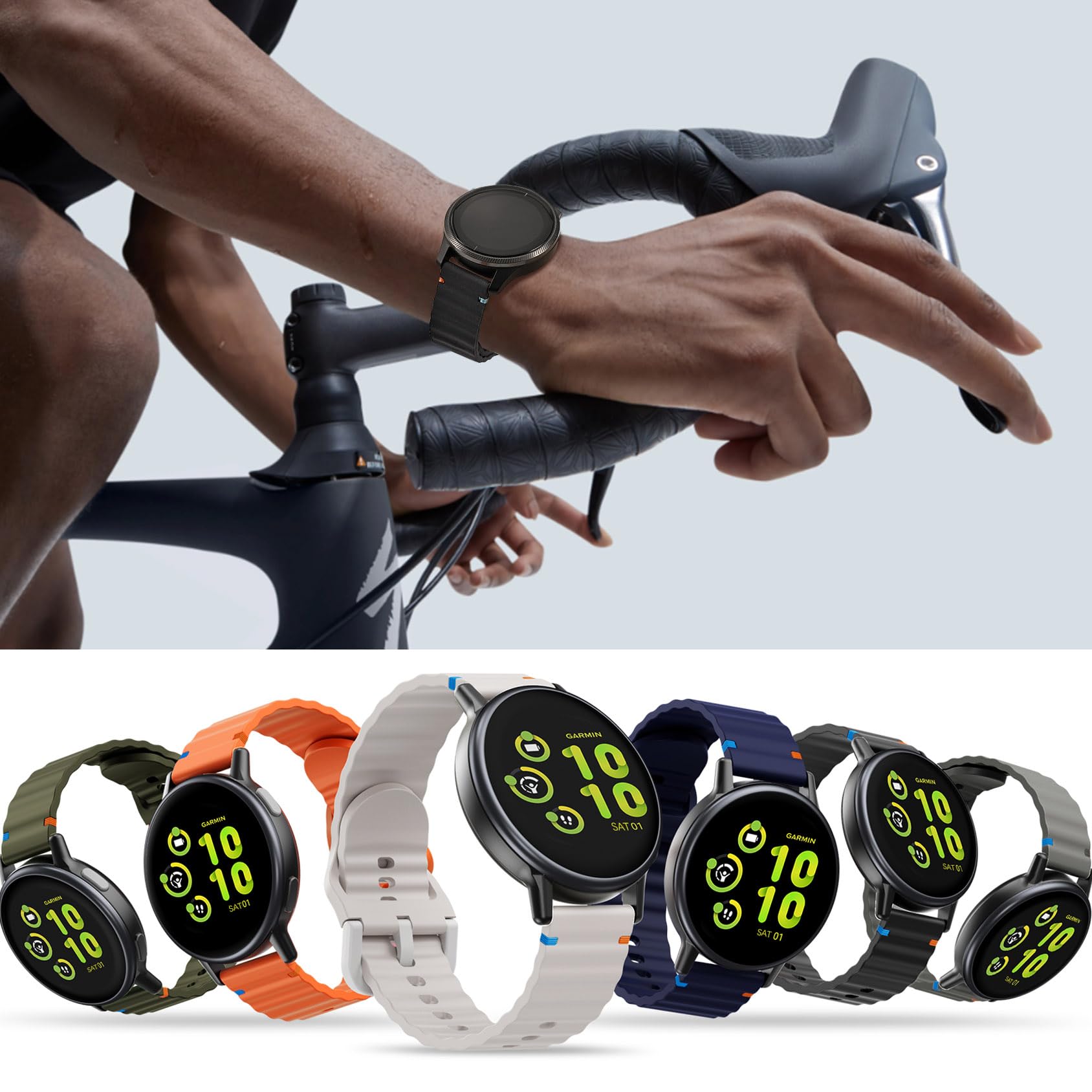 Foto 7 pulgar | Correa de Silicona para Garmin Vivoactive 6/5 - Venta Internacional