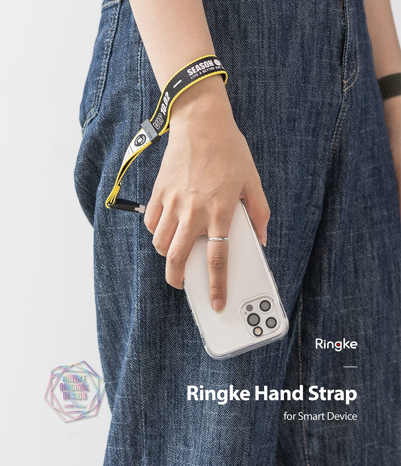 Foto 2 | Correa De Mano Ringke Ticket Band Negra Para Cámara Y Teléfono - Venta Internacional.