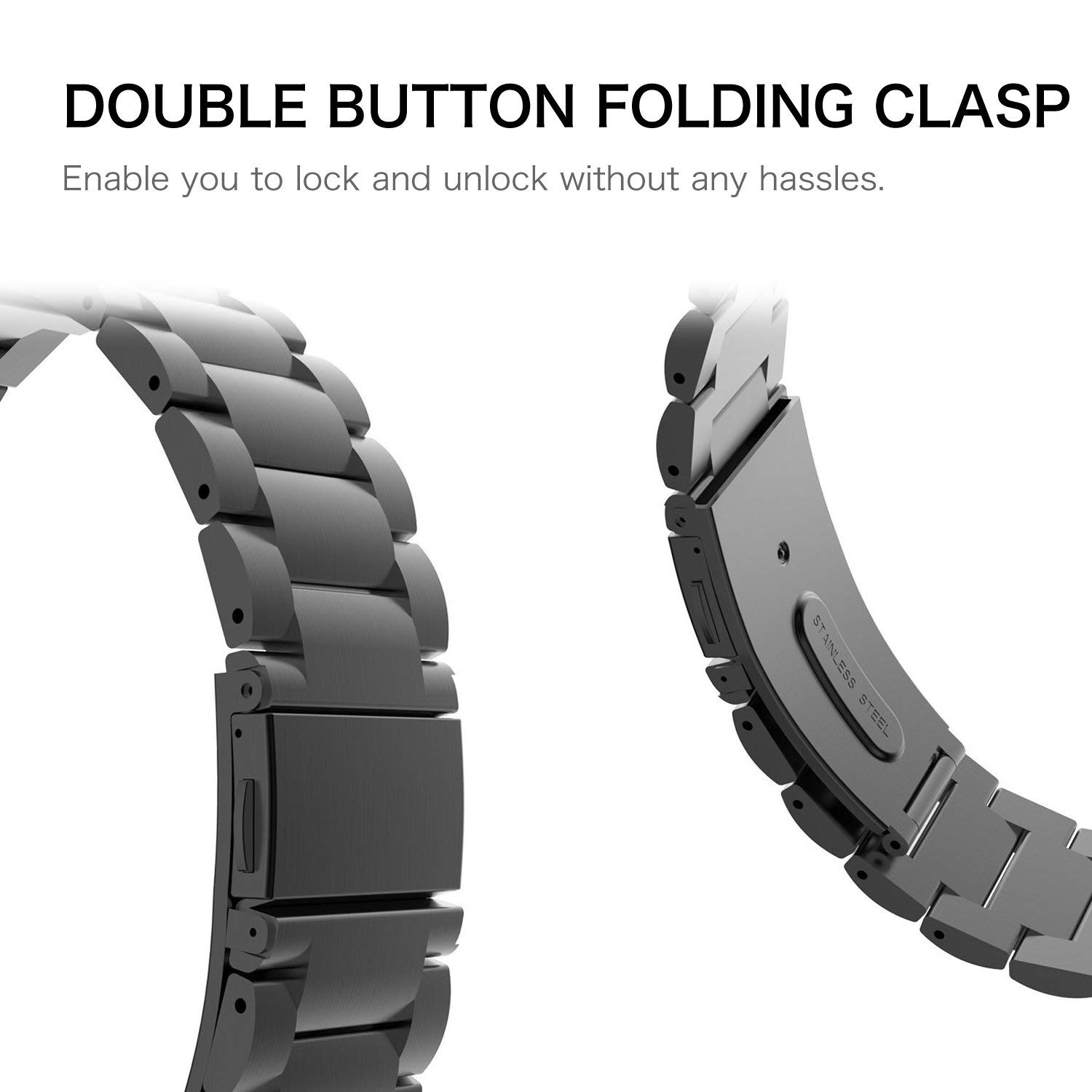 Foto 5 pulgar | Correa Metálica Para Garmin Vivoactive 4 De 45 Mm, Venu 3, Venu 2 De 45 Mm - Venta Internacional.