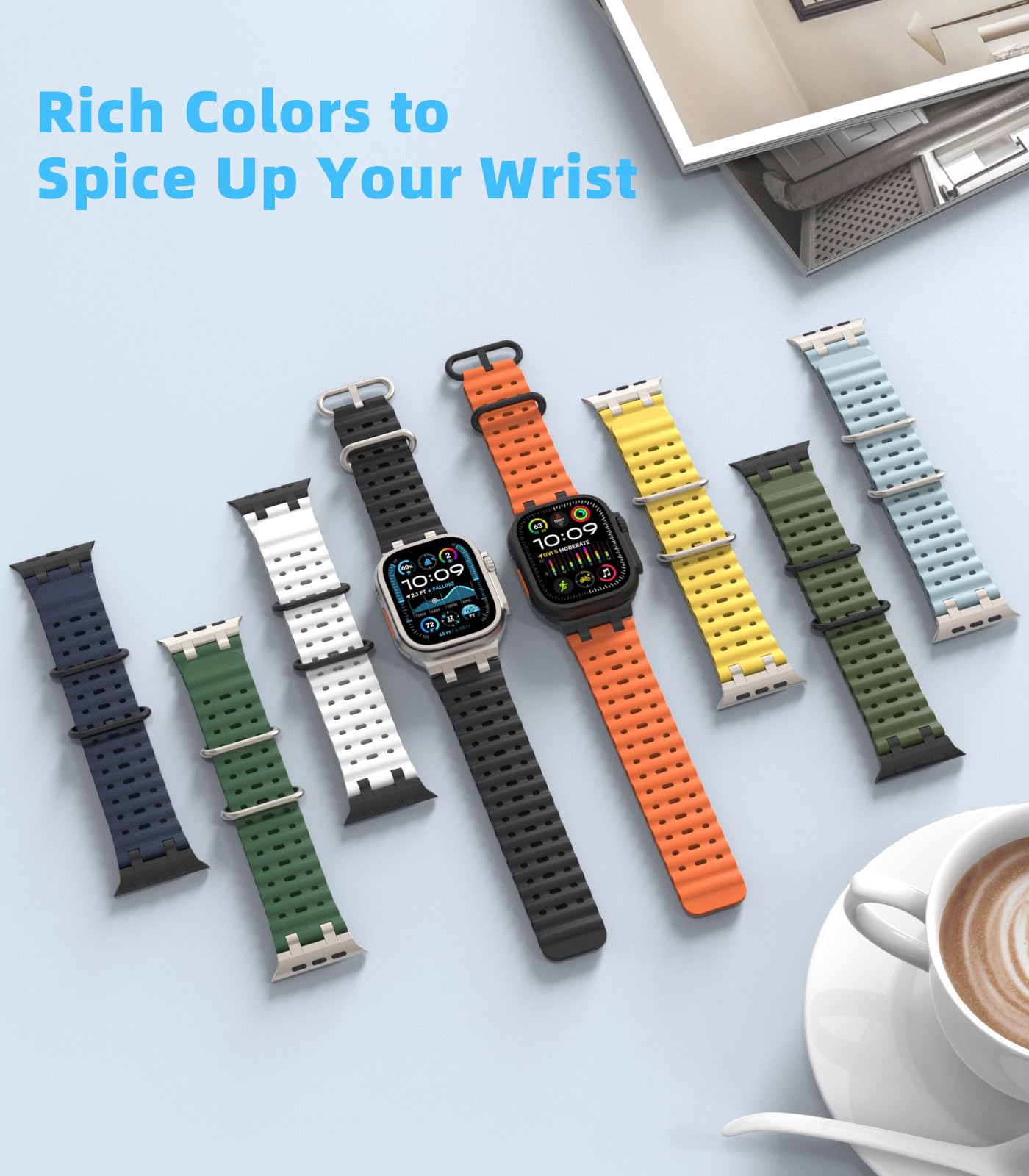 Foto 7 pulgar | Correa De Reloj Moko Ocean Band Compatible Con Apple Watch Ultra 2 - Venta Internacional.