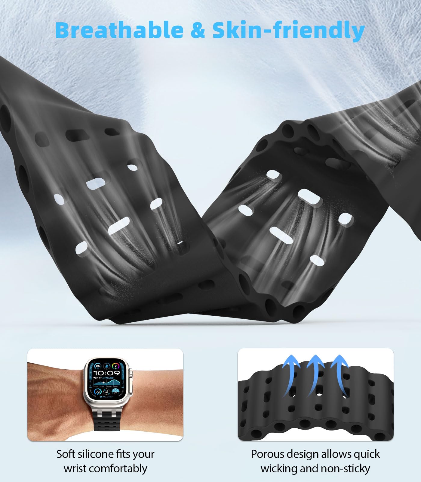 Foto 3 | Correa De Reloj Moko Ocean Band Compatible Con Apple Watch Ultra 2 - Venta Internacional.