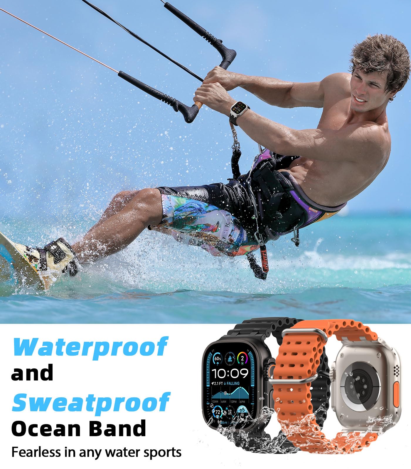 Foto 5 | Correa De Reloj Moko Ocean Band Compatible Con Apple Watch Ultra 2 - Venta Internacional.
