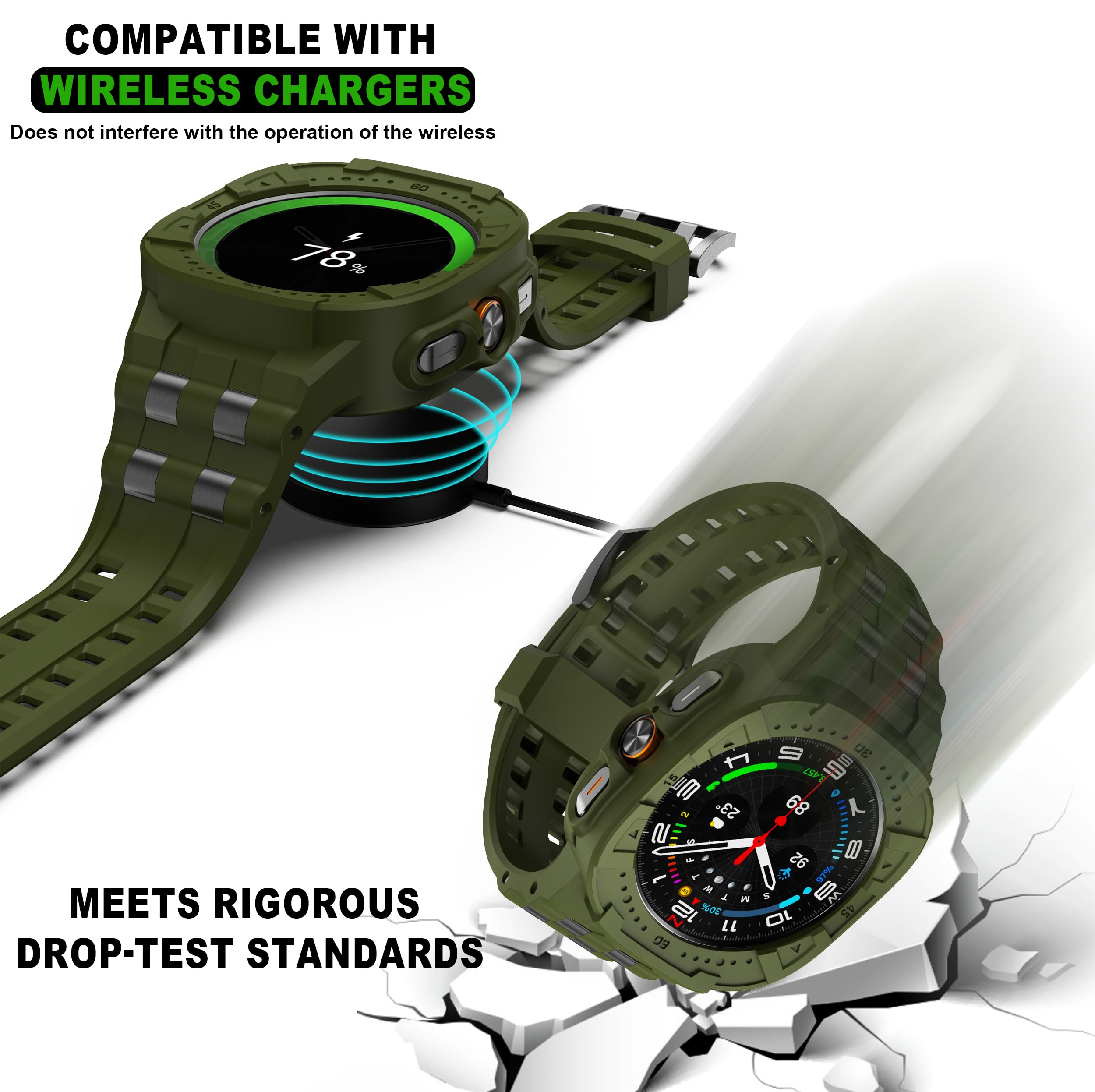 Foto 3 | Correa De Reloj T-engine Compatible Con Samsung Galaxy Watch 7 Ultra De 47 Mm - Venta Internacional.